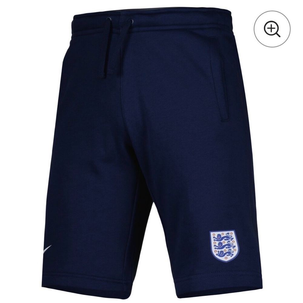 Nike Men's Dark Blue Athletic Shorts with Crest